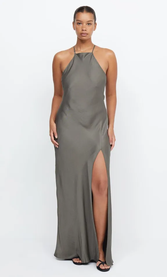 Woman Bec Bridge Maxi Dresses ADORE HALTER MAXI DRESS Dark Willow