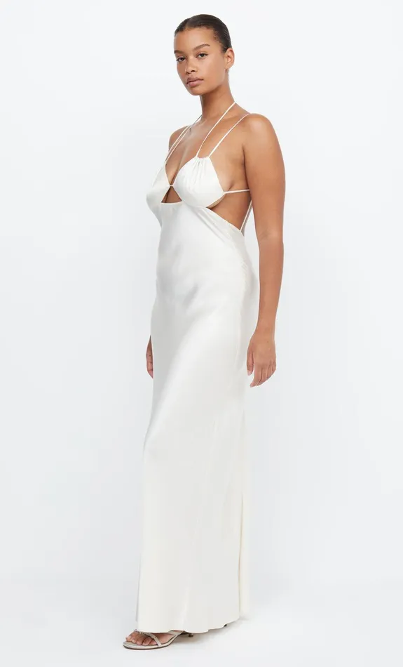 Woman Bec Bridge Maxi Dresses ADORE TIE MAXI DRESS Cream Woman Bec Bridge Maxi Dresses ADORE TIE MAXI DRESS Cream