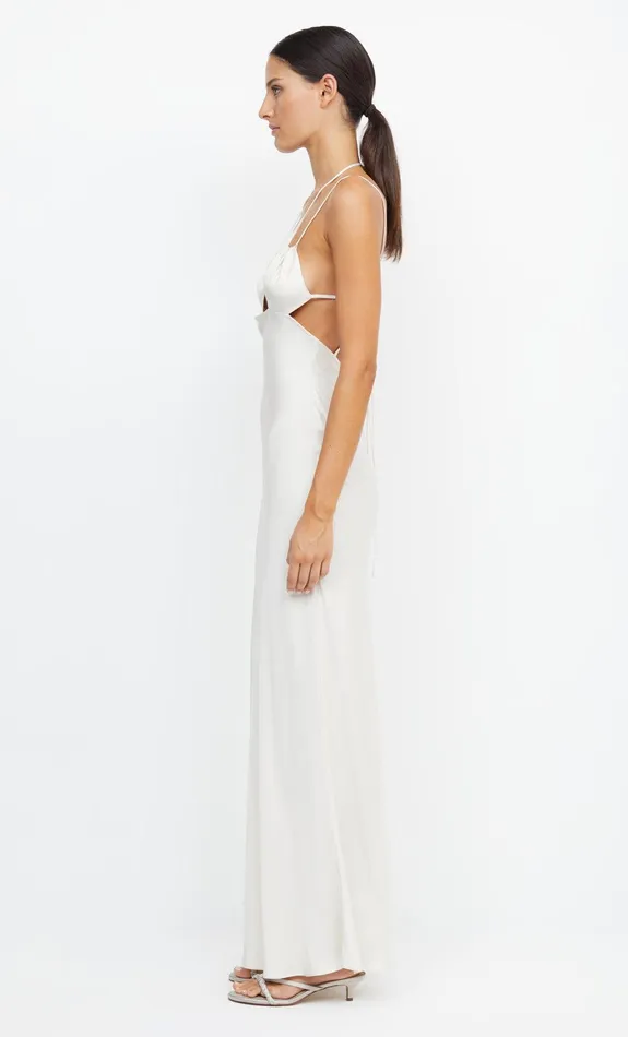 Woman Bec Bridge Maxi Dresses ADORE TIE MAXI DRESS Cream Woman Bec Bridge Maxi Dresses ADORE TIE MAXI DRESS Cream