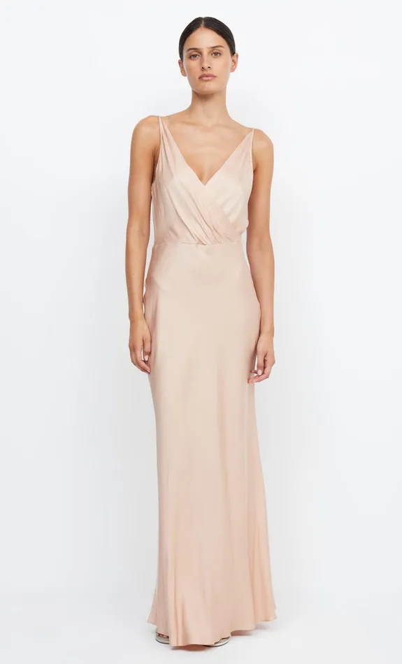 Woman Bec Bridge Maxi Dresses ADORE V MAXI DRESS Rose Gold