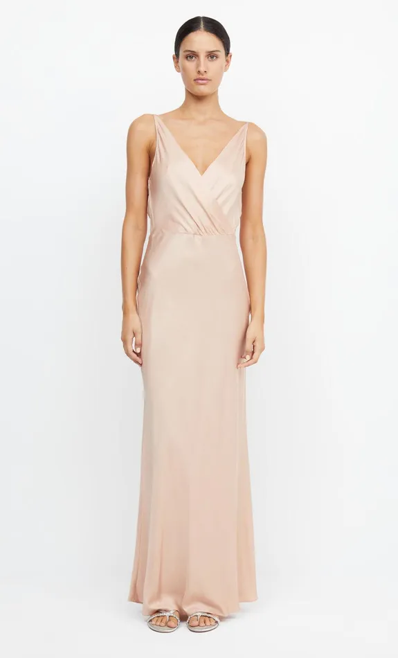 Woman Bec Bridge Maxi Dresses ADORE V MAXI DRESS Rose Gold Woman Bec Bridge Maxi Dresses ADORE V MAXI DRESS Rose Gold
