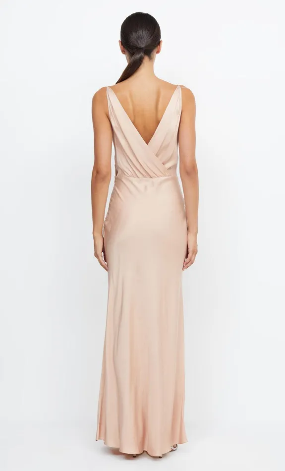 Woman Bec Bridge Maxi Dresses ADORE V MAXI DRESS Rose Gold Woman Bec Bridge Maxi Dresses ADORE V MAXI DRESS Rose Gold