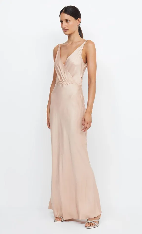 Woman Bec Bridge Maxi Dresses ADORE V MAXI DRESS Rose Gold Woman Bec Bridge Maxi Dresses ADORE V MAXI DRESS Rose Gold