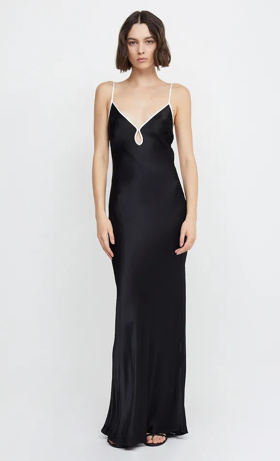 Woman Bec Bridge Maxi Dresses CEDAR CITY MAXI DRESS BlackIvory