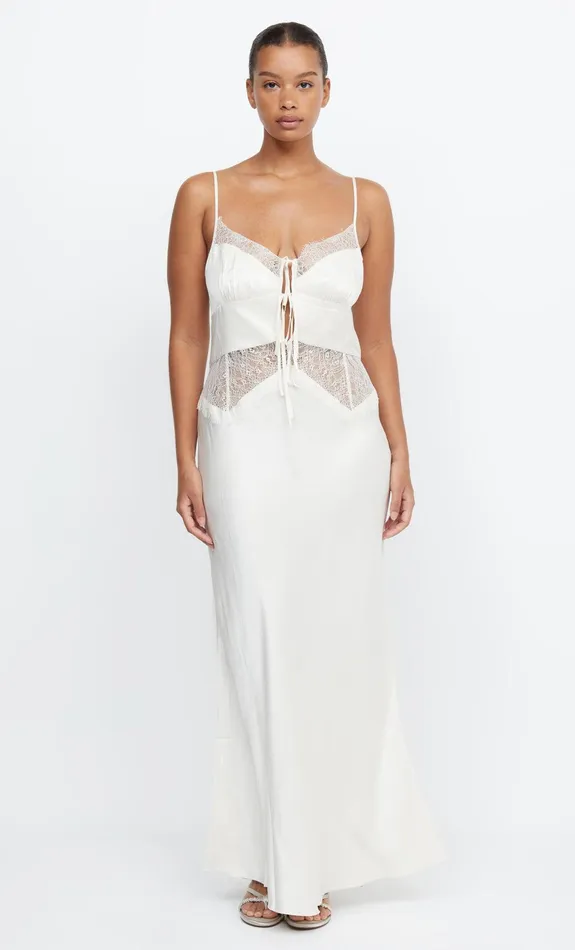Woman Bec Bridge Maxi Dresses CELINE TIE MAXI DRESS CreamCream