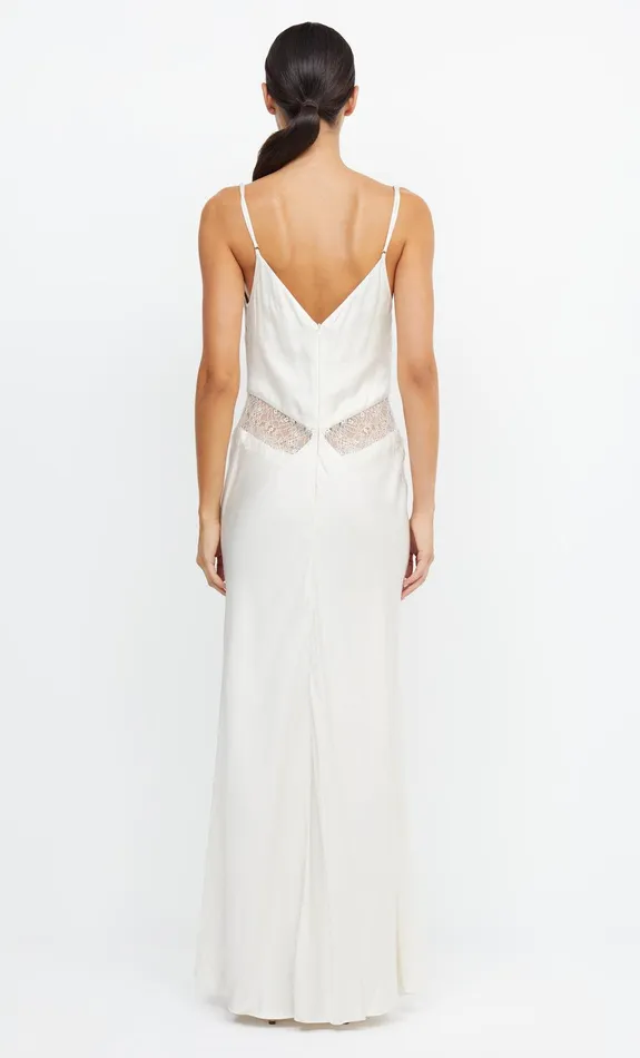 Woman Bec Bridge Maxi Dresses CELINE TIE MAXI DRESS CreamCream Woman Bec Bridge Maxi Dresses CELINE TIE MAXI DRESS CreamCream