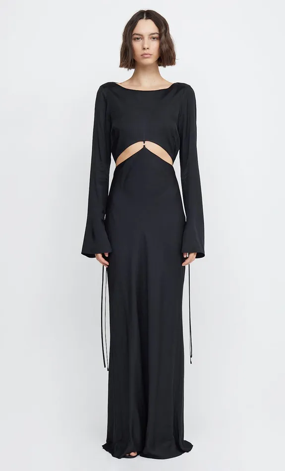 Woman Bec Bridge Maxi Dresses DIAMOND DAYS LONG SLEEVE MAXI DRESS Black