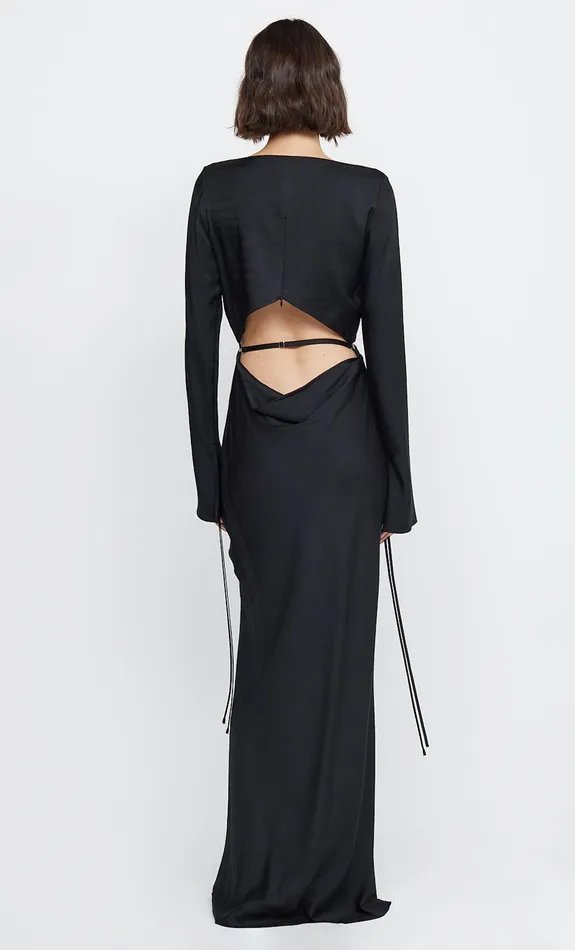 Woman Bec Bridge Maxi Dresses DIAMOND DAYS LONG SLEEVE MAXI DRESS Black Woman Bec Bridge Maxi Dresses DIAMOND DAYS LONG SLEEVE MAXI DRESS Black