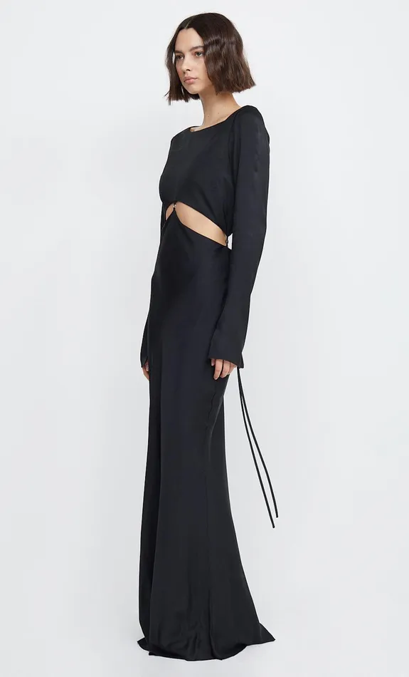 Woman Bec Bridge Maxi Dresses DIAMOND DAYS LONG SLEEVE MAXI DRESS Black Woman Bec Bridge Maxi Dresses DIAMOND DAYS LONG SLEEVE MAXI DRESS Black