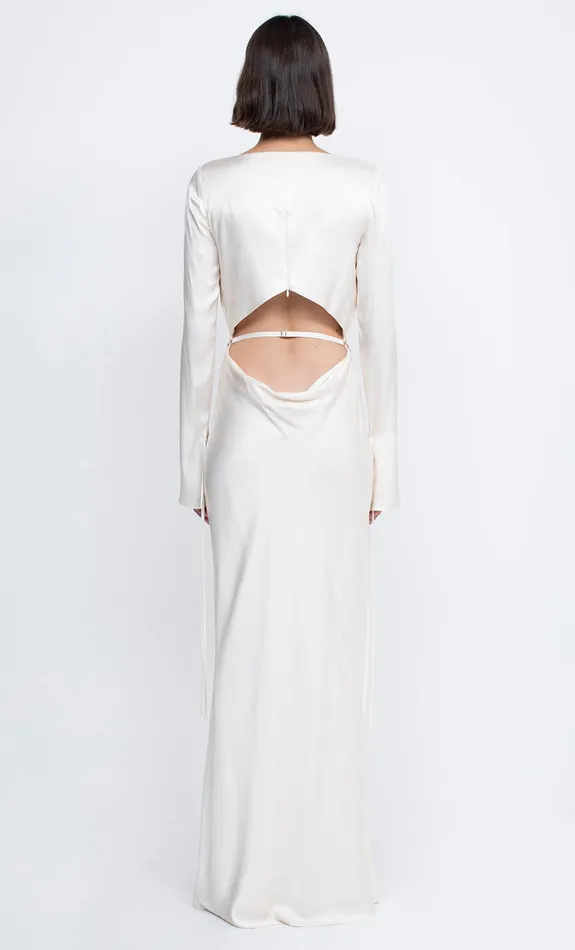 Woman Bec Bridge Maxi Dresses DIAMOND DAYS LONG SLEEVE MAXI DRESS Ivory Woman Bec Bridge Maxi Dresses DIAMOND DAYS LONG SLEEVE MAXI DRESS Ivory
