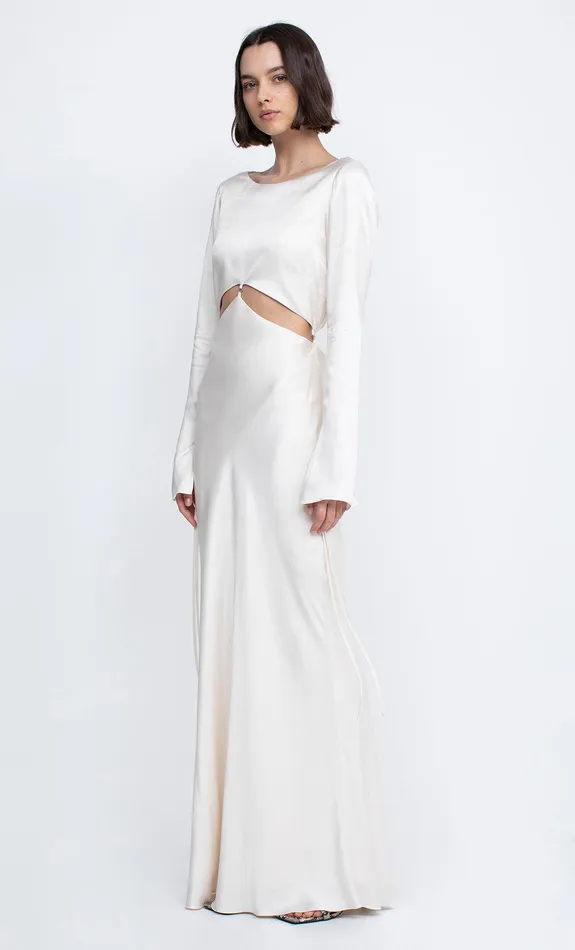 Woman Bec Bridge Maxi Dresses DIAMOND DAYS LONG SLEEVE MAXI DRESS Ivory Woman Bec Bridge Maxi Dresses DIAMOND DAYS LONG SLEEVE MAXI DRESS Ivory