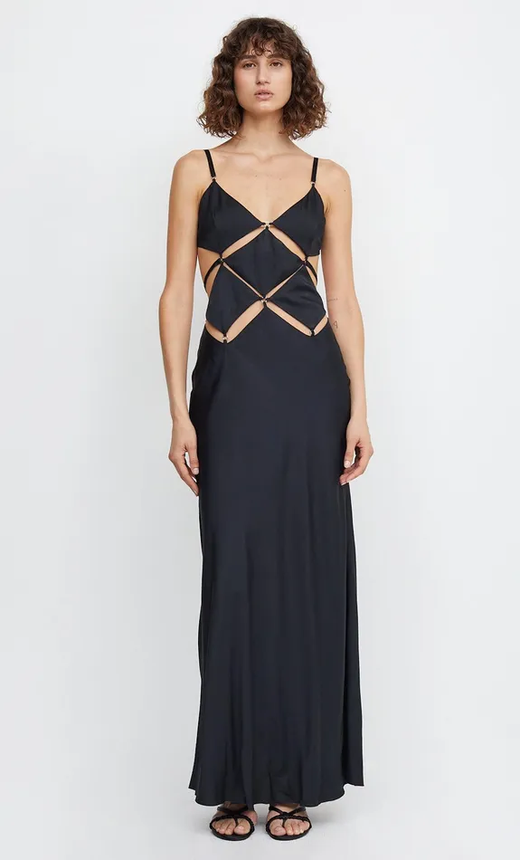 Woman Bec Bridge Maxi Dresses DIAMOND DAYS STRAP MAXI DRESS Black