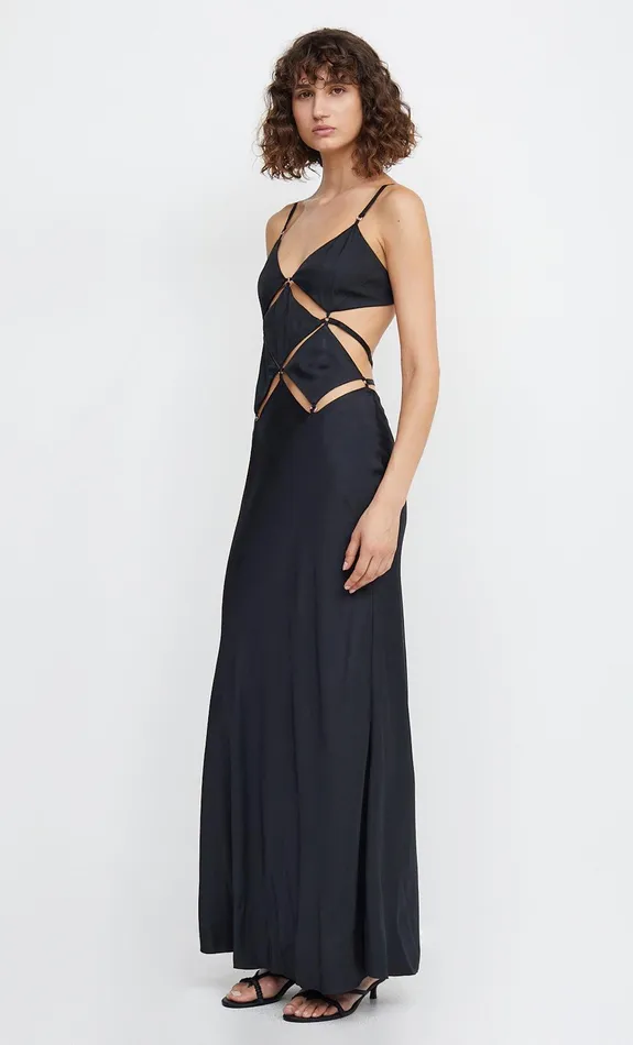 Woman Bec Bridge Maxi Dresses DIAMOND DAYS STRAP MAXI DRESS Black Woman Bec Bridge Maxi Dresses DIAMOND DAYS STRAP MAXI DRESS Black