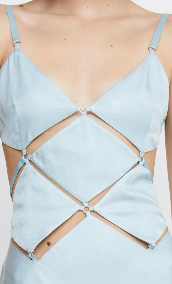 Woman Bec Bridge Maxi Dresses DIAMOND DAYS STRAP MAXI DRESS Cloud Blue Woman Bec Bridge Maxi Dresses DIAMOND DAYS STRAP MAXI DRESS Cloud Blue