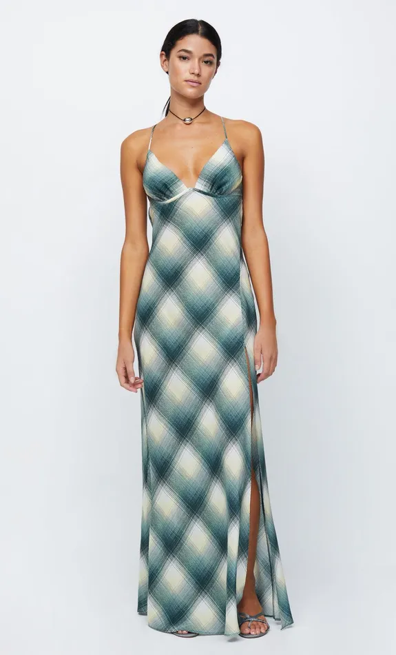 Woman Bec Bridge Maxi Dresses EDIE SPLIT MAXI DRESS Teal