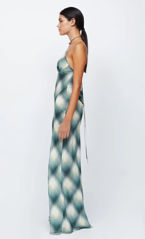 Woman Bec Bridge Maxi Dresses EDIE SPLIT MAXI DRESS Teal Woman Bec Bridge Maxi Dresses EDIE SPLIT MAXI DRESS Teal