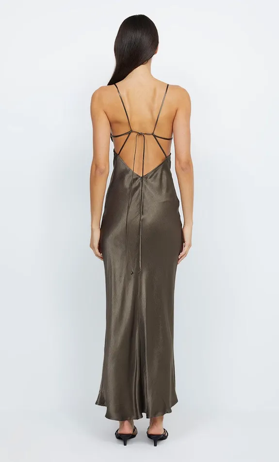 Woman Bec Bridge Maxi Dresses INDI STRAPPY MAXI DRESS Midnight Olive Woman Bec Bridge Maxi Dresses INDI STRAPPY MAXI DRESS Midnight Olive