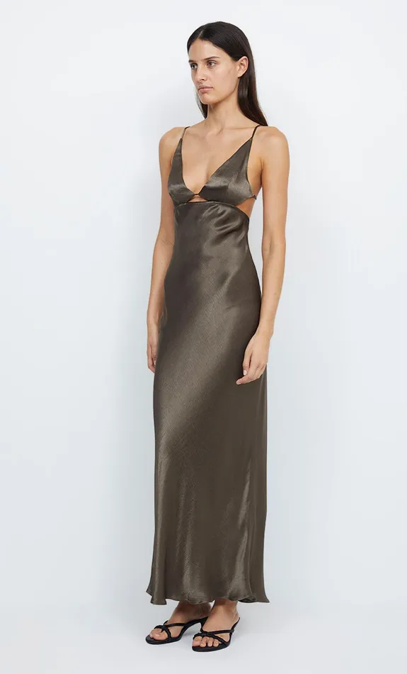 Woman Bec Bridge Maxi Dresses INDI STRAPPY MAXI DRESS Midnight Olive Woman Bec Bridge Maxi Dresses INDI STRAPPY MAXI DRESS Midnight Olive