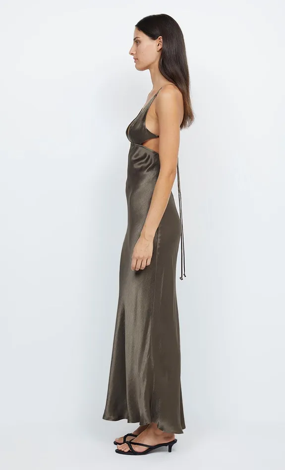 Woman Bec Bridge Maxi Dresses INDI STRAPPY MAXI DRESS Midnight Olive Woman Bec Bridge Maxi Dresses INDI STRAPPY MAXI DRESS Midnight Olive