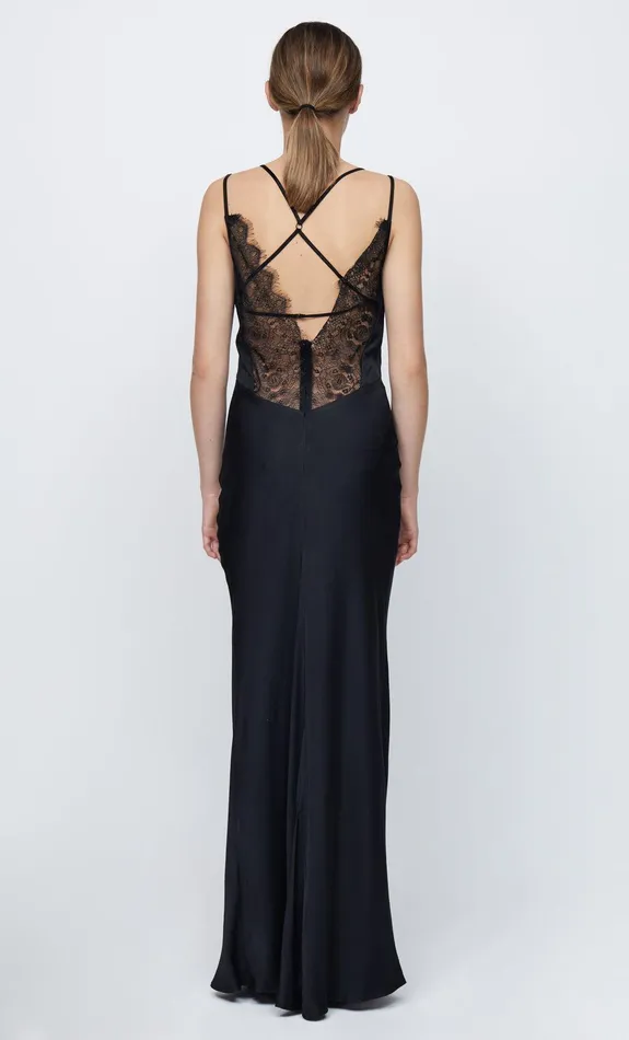 Woman Bec Bridge Maxi Dresses LUCILLE LACE MAXI DRESS Black Woman Bec Bridge Maxi Dresses LUCILLE LACE MAXI DRESS Black