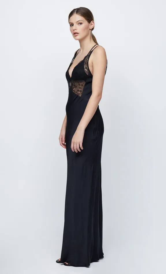 Woman Bec Bridge Maxi Dresses LUCILLE LACE MAXI DRESS Black Woman Bec Bridge Maxi Dresses LUCILLE LACE MAXI DRESS Black