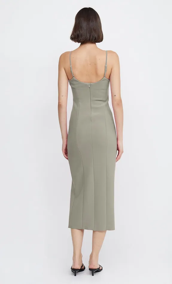Woman Bec Bridge Maxi Dresses MARISOL MIDI DRESS Silver Sage Woman Bec Bridge Maxi Dresses MARISOL MIDI DRESS Silver Sage