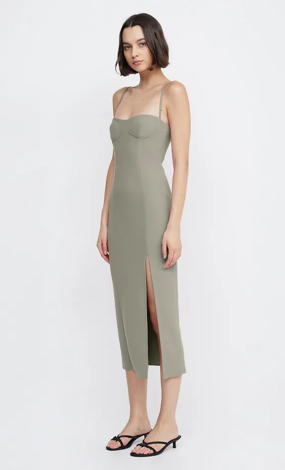 Woman Bec Bridge Maxi Dresses MARISOL MIDI DRESS Silver Sage Woman Bec Bridge Maxi Dresses MARISOL MIDI DRESS Silver Sage