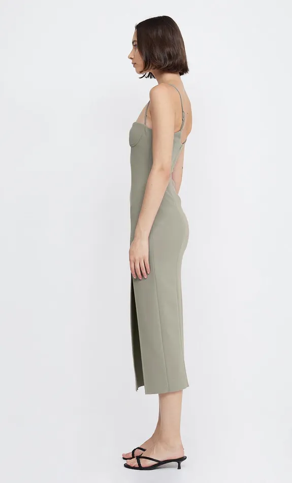 Woman Bec Bridge Maxi Dresses MARISOL MIDI DRESS Silver Sage Woman Bec Bridge Maxi Dresses MARISOL MIDI DRESS Silver Sage