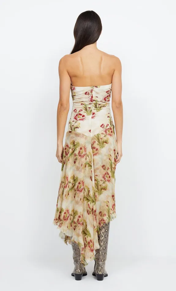 Woman Bec Bridge Maxi Dresses MONETTE ASYM STRAPLESS MAXI Genevive Floral Woman Bec Bridge Maxi Dresses MONETTE ASYM STRAPLESS MAXI Genevive Floral