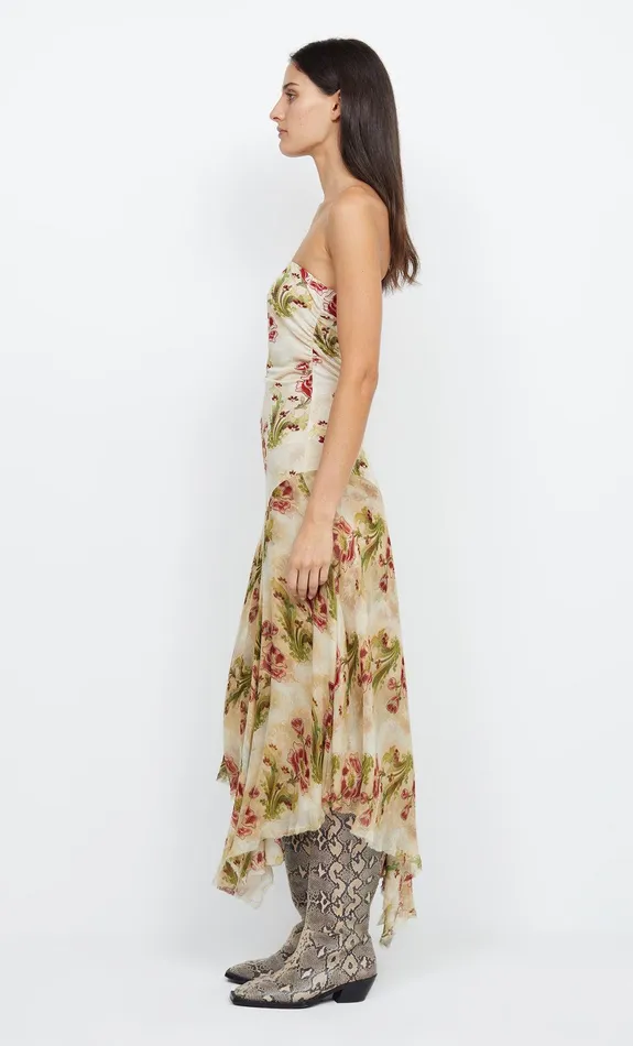 Woman Bec Bridge Maxi Dresses MONETTE ASYM STRAPLESS MAXI Genevive Floral Woman Bec Bridge Maxi Dresses MONETTE ASYM STRAPLESS MAXI Genevive Floral