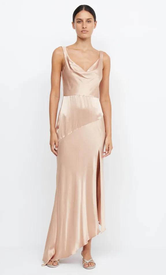 Woman Bec Bridge Maxi Dresses MOON DANCE COWL DRESS Rose Gold Woman Bec Bridge Maxi Dresses MOON DANCE COWL DRESS Rose Gold