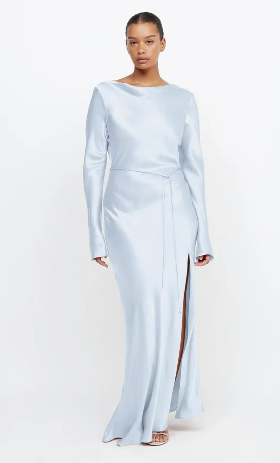 Woman Bec Bridge Maxi Dresses MOON DANCE LONG SLEEVE MAXI DRESS Dusty Blue Woman Bec Bridge Maxi Dresses MOON DANCE LONG SLEEVE MAXI DRESS Dusty Blue