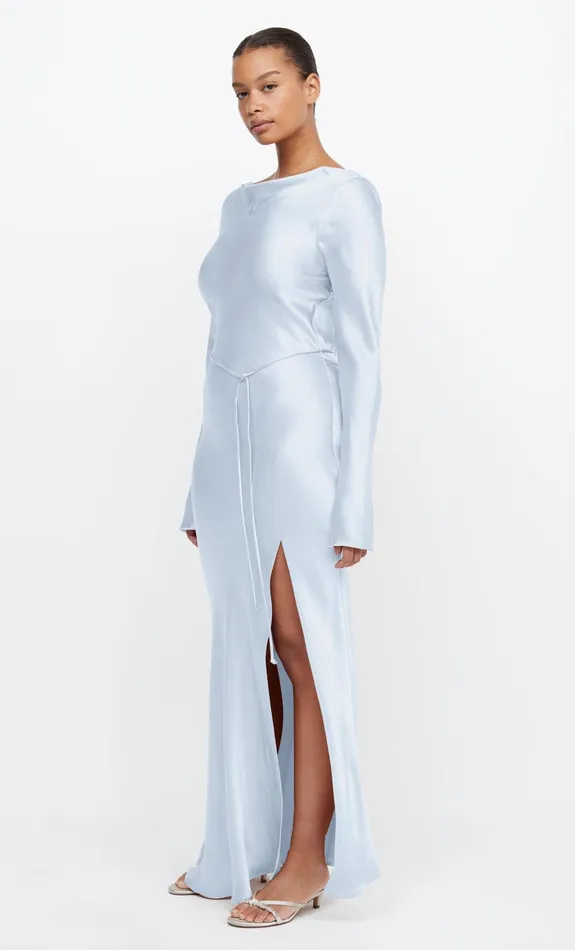 Woman Bec Bridge Maxi Dresses MOON DANCE LONG SLEEVE MAXI DRESS Dusty Blue Woman Bec Bridge Maxi Dresses MOON DANCE LONG SLEEVE MAXI DRESS Dusty Blue