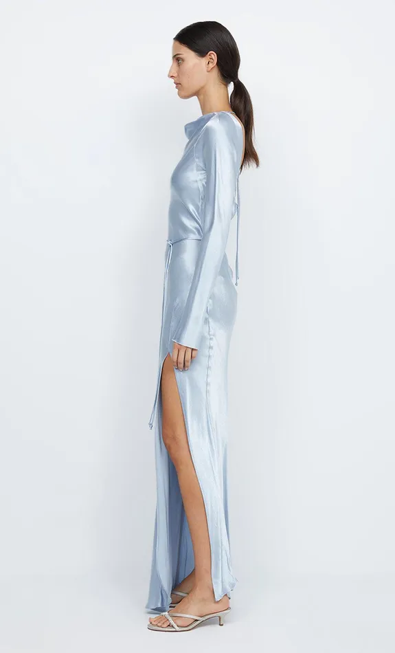 Woman Bec Bridge Maxi Dresses MOON DANCE LONG SLEEVE MAXI DRESS Dusty Blue Woman Bec Bridge Maxi Dresses MOON DANCE LONG SLEEVE MAXI DRESS Dusty Blue