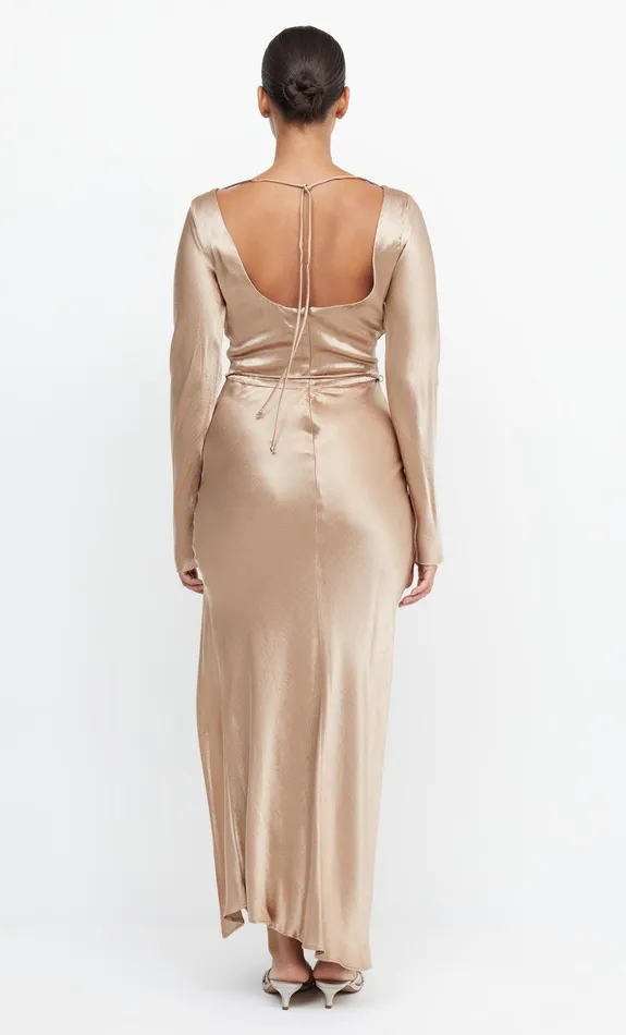Woman Bec Bridge Maxi Dresses MOON DANCE LONG SLEEVE MAXI DRESS Golden Woman Bec Bridge Maxi Dresses MOON DANCE LONG SLEEVE MAXI DRESS Golden