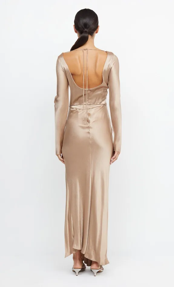 Woman Bec Bridge Maxi Dresses MOON DANCE LONG SLEEVE MAXI DRESS Golden Woman Bec Bridge Maxi Dresses MOON DANCE LONG SLEEVE MAXI DRESS Golden