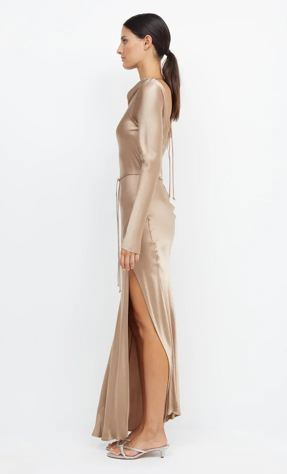 Woman Bec Bridge Maxi Dresses MOON DANCE LONG SLEEVE MAXI DRESS Golden Woman Bec Bridge Maxi Dresses MOON DANCE LONG SLEEVE MAXI DRESS Golden