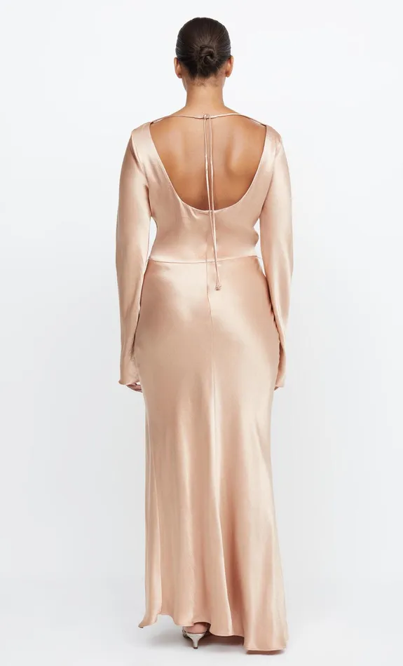 Woman Bec Bridge Maxi Dresses MOON DANCE LONG SLEEVE MAXI DRESS Rose Gold Woman Bec Bridge Maxi Dresses MOON DANCE LONG SLEEVE MAXI DRESS Rose Gold