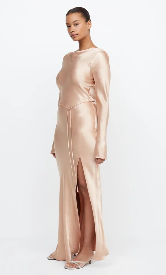 Woman Bec Bridge Maxi Dresses MOON DANCE LONG SLEEVE MAXI DRESS Rose Gold Woman Bec Bridge Maxi Dresses MOON DANCE LONG SLEEVE MAXI DRESS Rose Gold