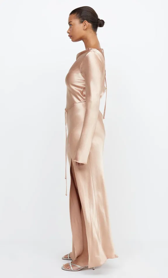 Woman Bec Bridge Maxi Dresses MOON DANCE LONG SLEEVE MAXI DRESS Rose Gold Woman Bec Bridge Maxi Dresses MOON DANCE LONG SLEEVE MAXI DRESS Rose Gold