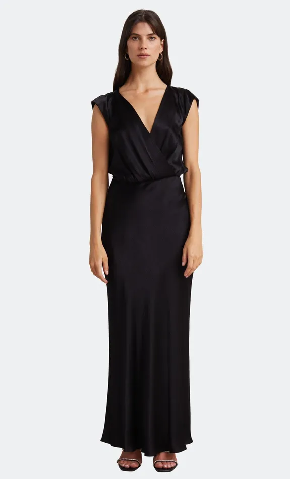 Woman Bec Bridge Maxi Dresses MOON DANCE MAXI DRESS Black Woman Bec Bridge Maxi Dresses MOON DANCE MAXI DRESS Black