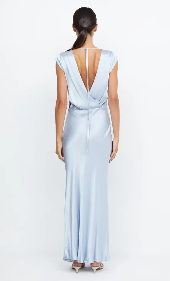 Woman Bec Bridge Maxi Dresses MOON DANCE MAXI DRESS Dusty Blue Woman Bec Bridge Maxi Dresses MOON DANCE MAXI DRESS Dusty Blue