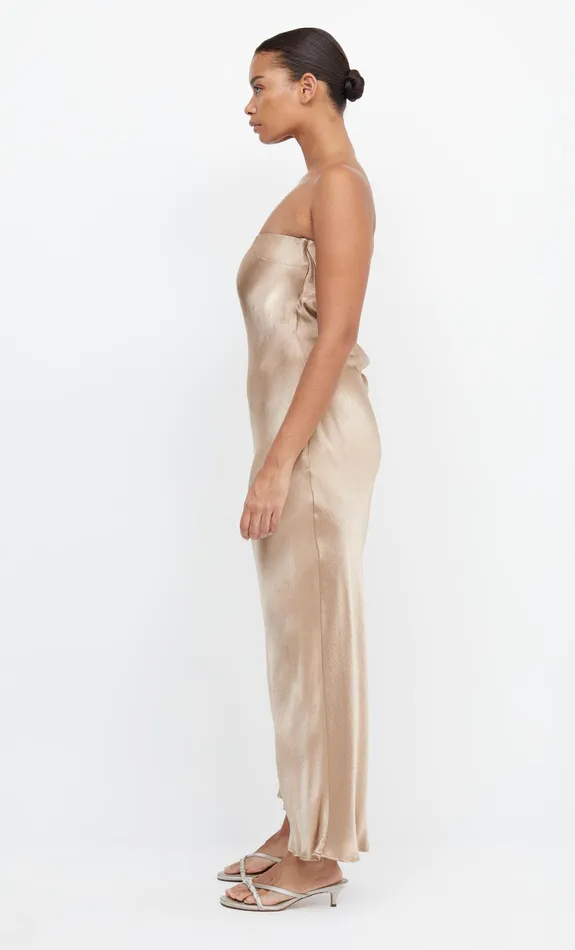 Woman Bec Bridge Maxi Dresses MOON DANCE STRAPLESS DRESS Golden Woman Bec Bridge Maxi Dresses MOON DANCE STRAPLESS DRESS Golden
