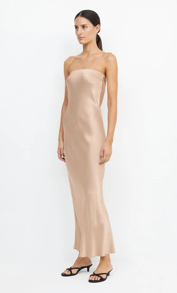 Woman Bec Bridge Maxi Dresses MOON DANCE STRAPLESS DRESS Golden Woman Bec Bridge Maxi Dresses MOON DANCE STRAPLESS DRESS Golden