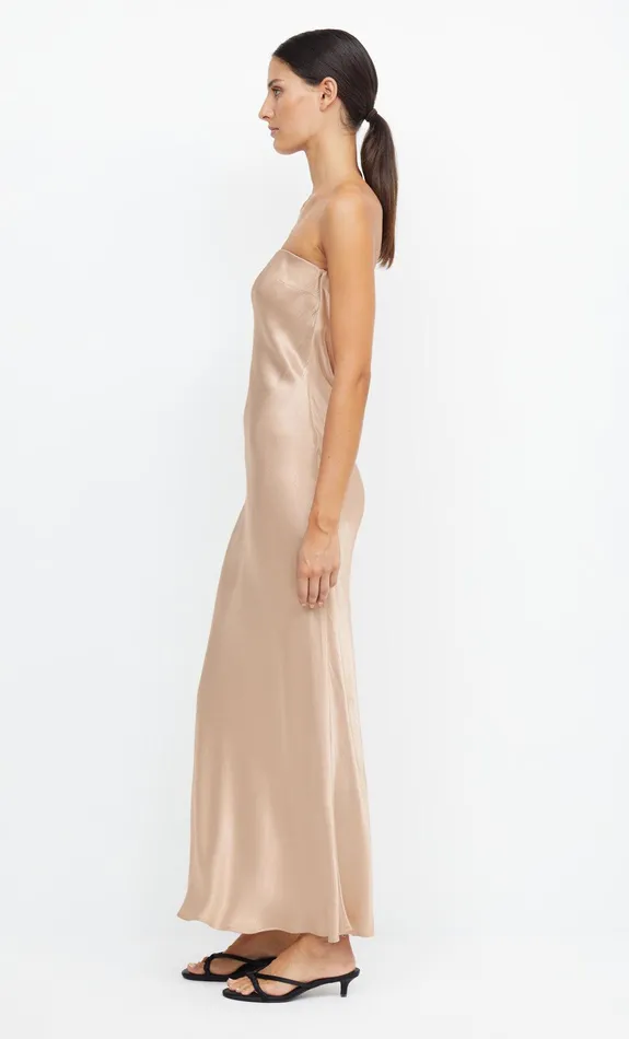 Woman Bec Bridge Maxi Dresses MOON DANCE STRAPLESS DRESS Golden Woman Bec Bridge Maxi Dresses MOON DANCE STRAPLESS DRESS Golden