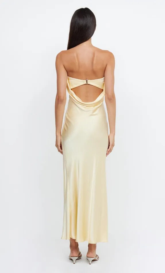 Woman Bec Bridge Maxi Dresses MOON DANCE STRAPLESS DRESS Ice Yellow Woman Bec Bridge Maxi Dresses MOON DANCE STRAPLESS DRESS Ice Yellow