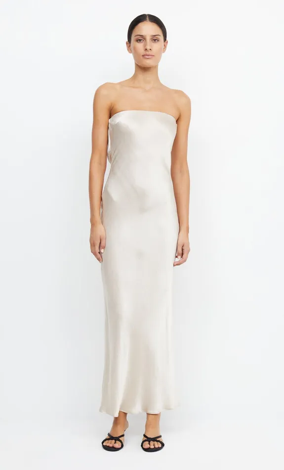 Woman Bec Bridge Maxi Dresses MOON DANCE STRAPLESS DRESS Sand