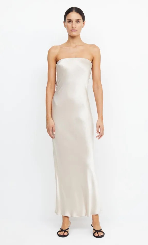 Woman Bec Bridge Maxi Dresses MOON DANCE STRAPLESS DRESS Sand Woman Bec Bridge Maxi Dresses MOON DANCE STRAPLESS DRESS Sand