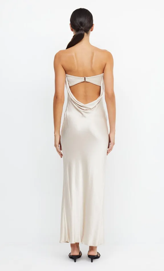 Woman Bec Bridge Maxi Dresses MOON DANCE STRAPLESS DRESS Sand Woman Bec Bridge Maxi Dresses MOON DANCE STRAPLESS DRESS Sand
