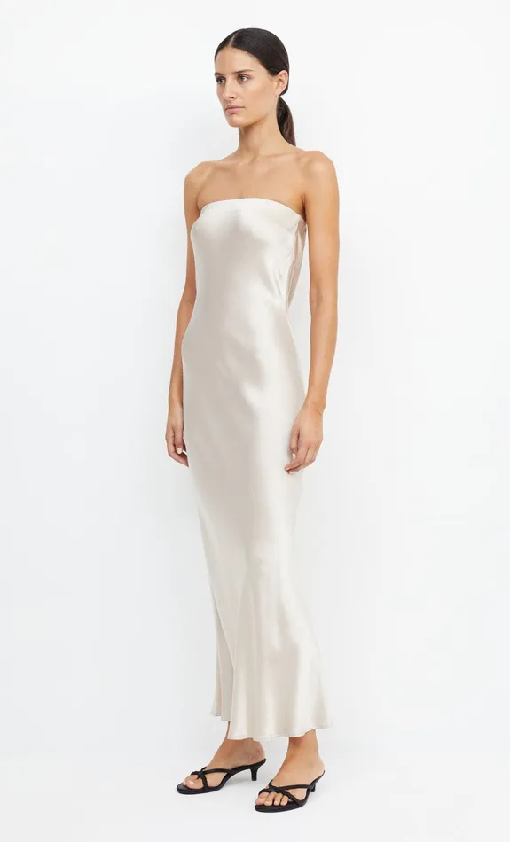 Woman Bec Bridge Maxi Dresses MOON DANCE STRAPLESS DRESS Sand Woman Bec Bridge Maxi Dresses MOON DANCE STRAPLESS DRESS Sand